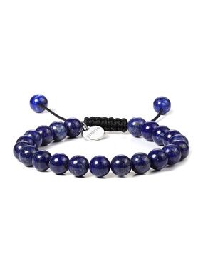 Jadenova Lapis Lazuli Beaded Adjustable Bracelet